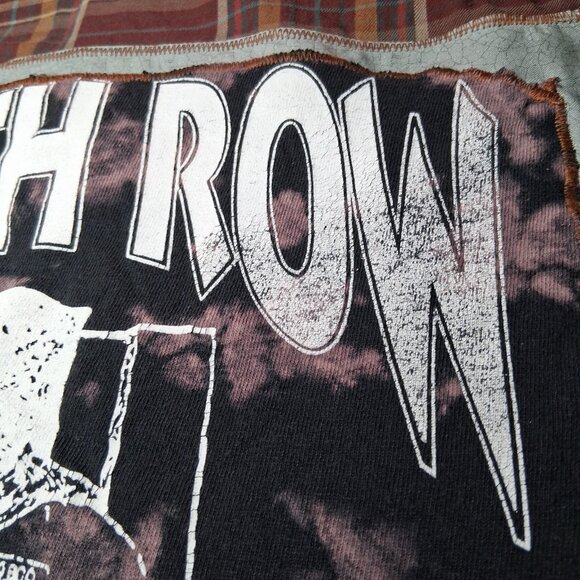 Reworked Upcycled Death Row Records Shirt Men XXL Columbia Long Slv Plaid Rap - Picture 15 of 16
